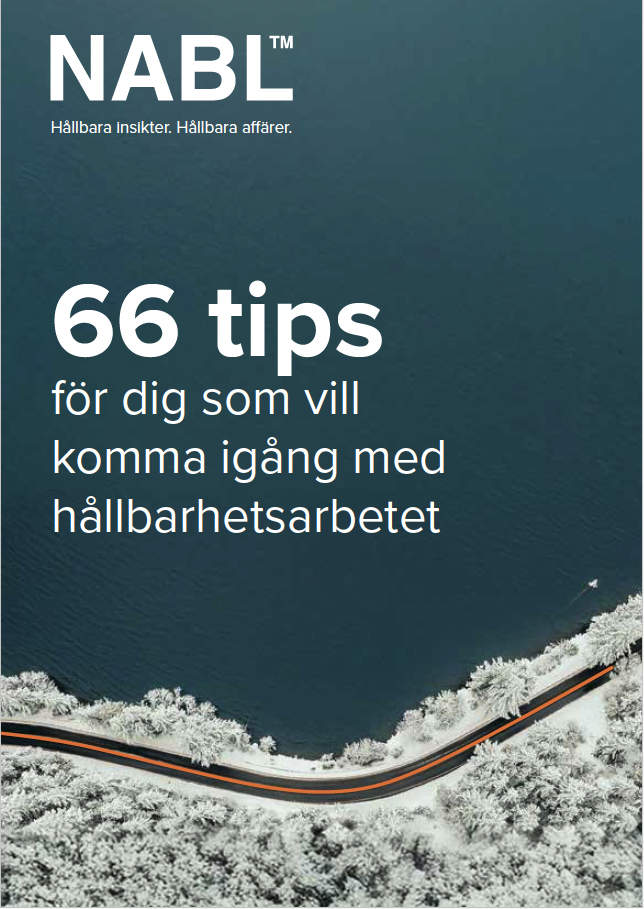 66 tips – Nabl booklet om hållbarhet